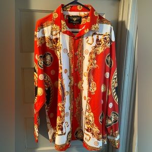 Mens 2XL Premier Designs Italian Versace Style Dress Shirt